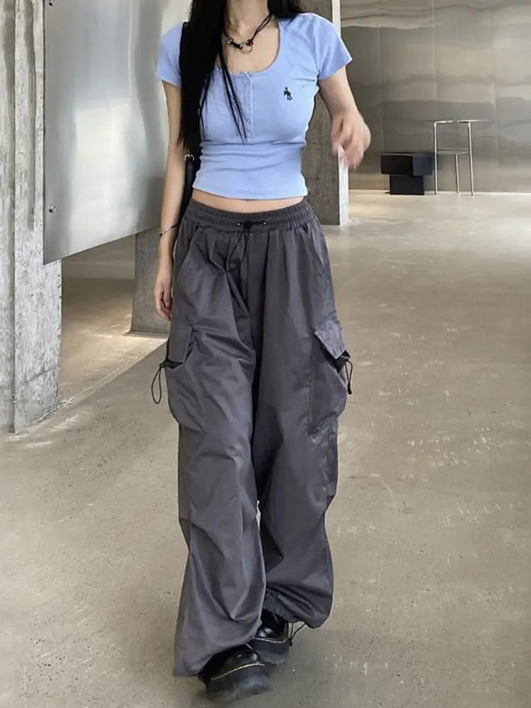 Y2K Streetwear Techwear Cargo Pants