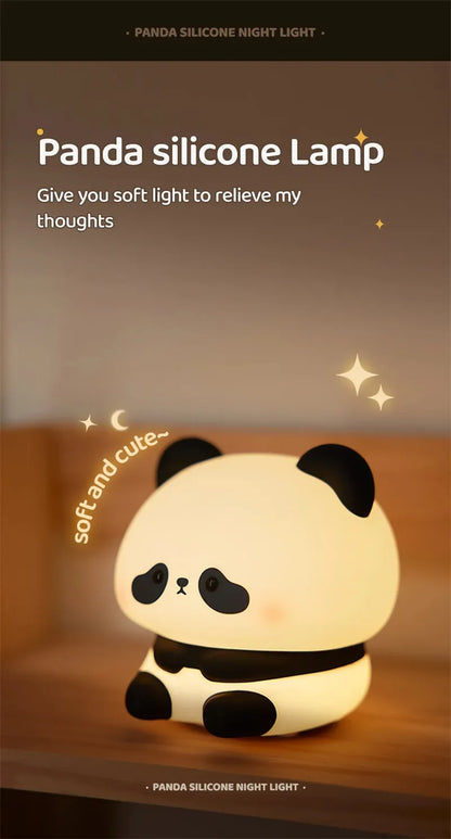 Panda LED Night Light – Rechargeable & Touch Control