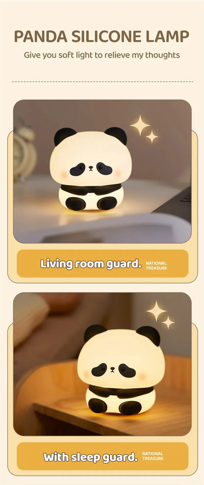 Panda LED Night Light – Rechargeable & Touch Control