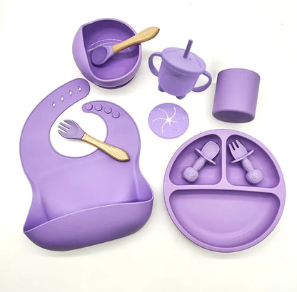 Baby Silicone Feeding Tableware Set