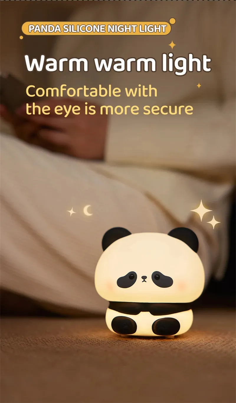 Panda LED Night Light – Rechargeable & Touch Control