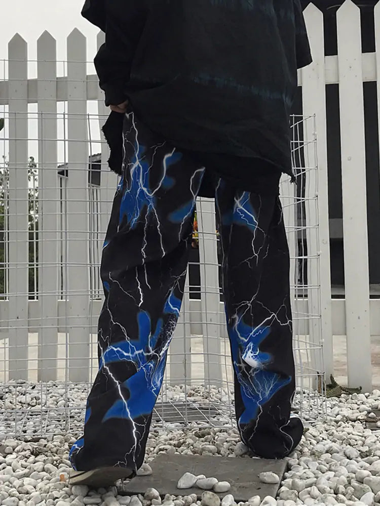 Y2K Harajuku Lightning Pants