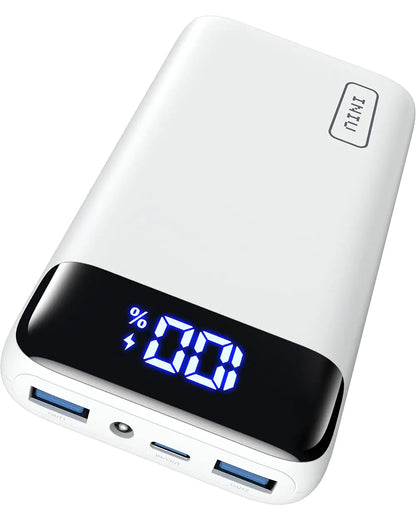 INIU Portable Charger, 22.5W PD3.0 QC4.0 Fast Charging LED Display 2000mAh Power Bank.