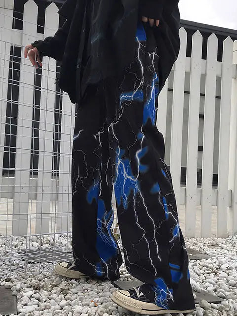 Y2K Harajuku Lightning Pants