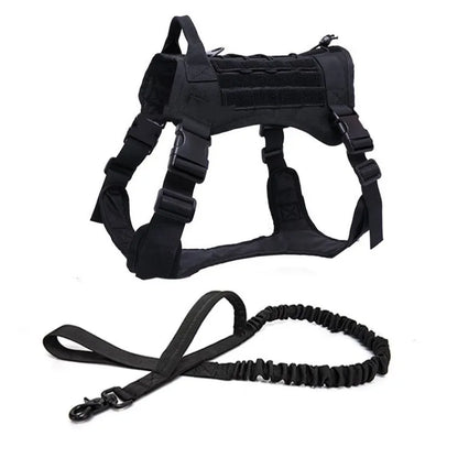 Tactical training large dog chest harness