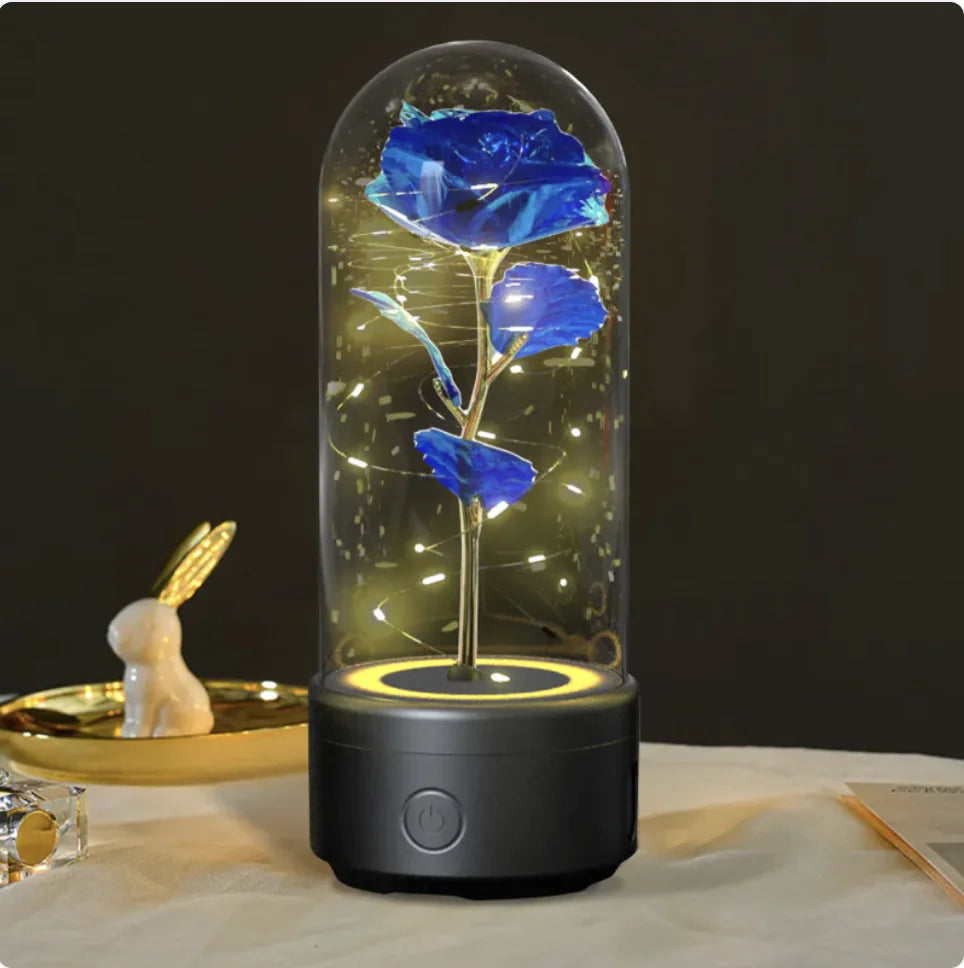 2-in-1 Rose LED Light & Bluetooth Speaker