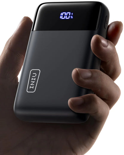 INIU Portable Charger, 22.5W PD3.0 QC4.0 Fast Charging LED Display 2000mAh Power Bank.