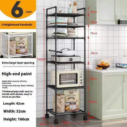 Kitchen Shelf Trolley - Storage Rack