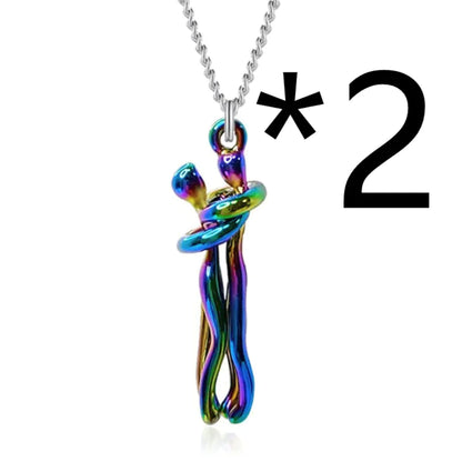 Affectionate Hug Pendant Necklace