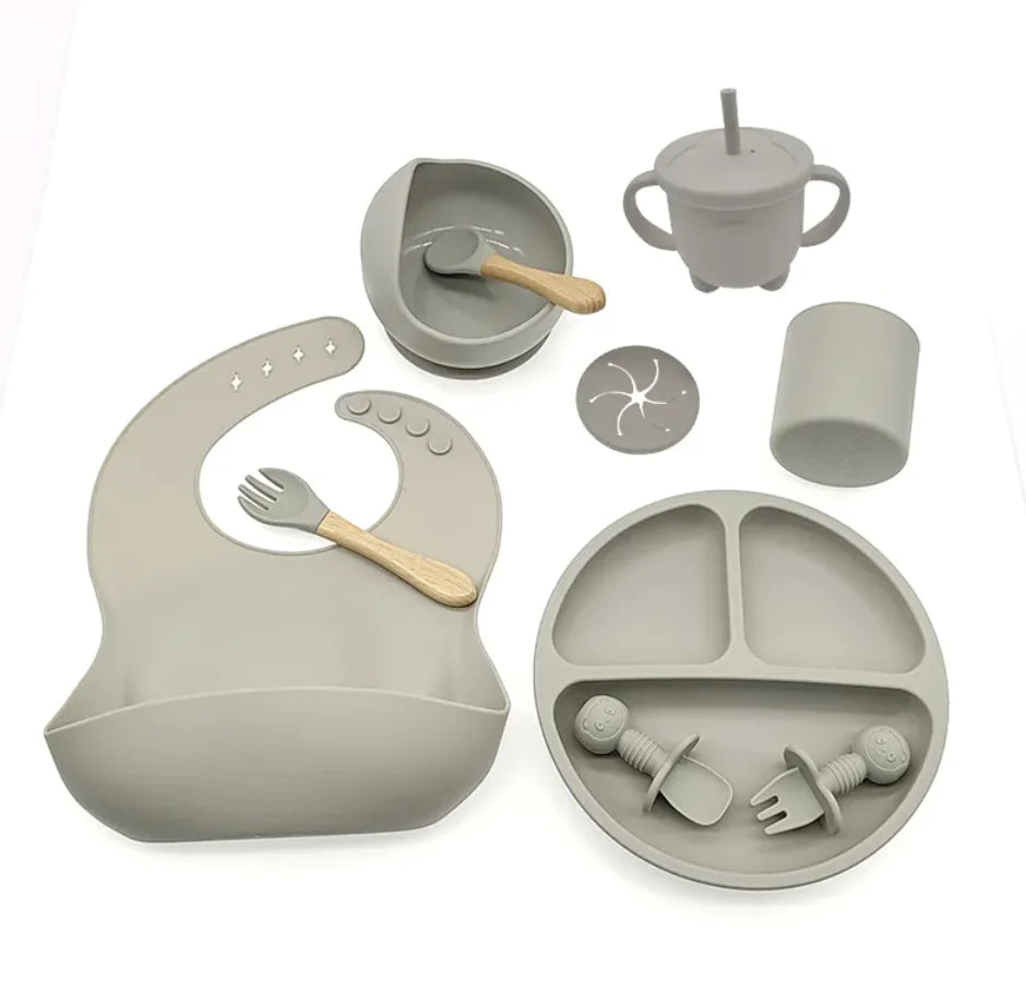 Baby Silicone Feeding Tableware Set