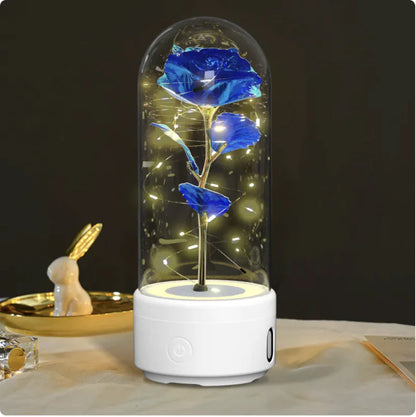 2-in-1 Rose LED Light & Bluetooth Speaker