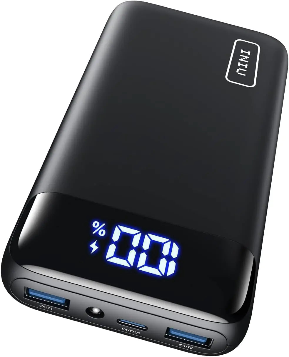 INIU Portable Charger, 22.5W PD3.0 QC4.0 Fast Charging LED Display 2000mAh Power Bank.