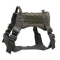 Tactical training large dog chest harness