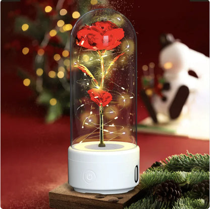 2-in-1 Rose LED Light & Bluetooth Speaker