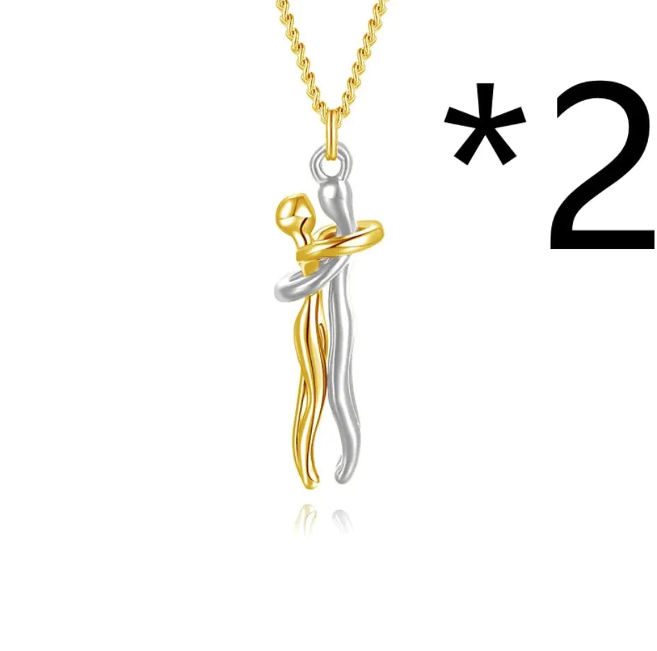 Affectionate Hug Pendant Necklace