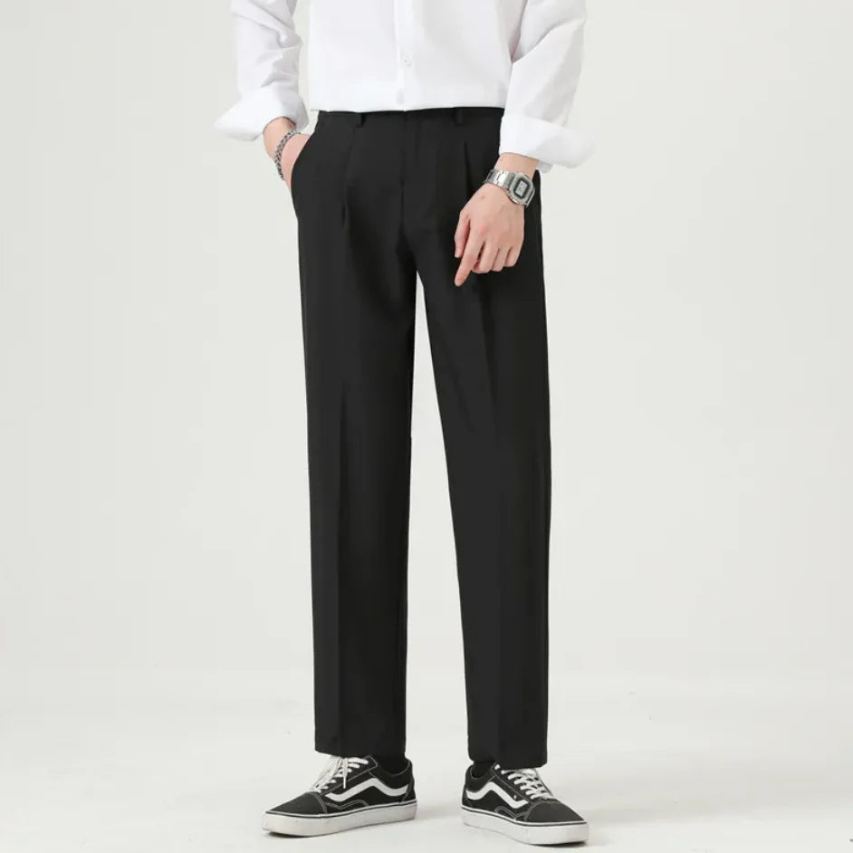 Men's Ice Silk Business Casual Trousers