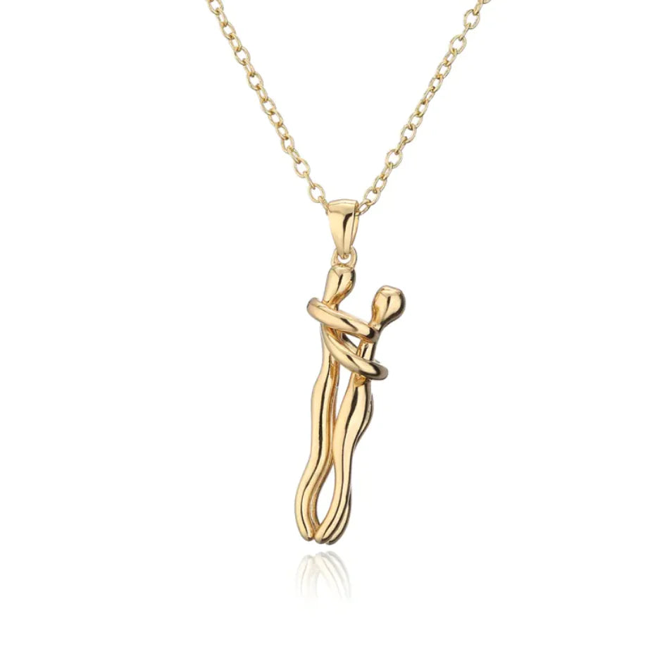 Affectionate Hug Pendant Necklace