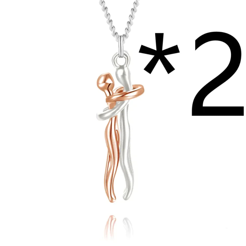 Affectionate Hug Pendant Necklace