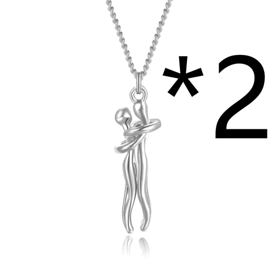 Affectionate Hug Pendant Necklace