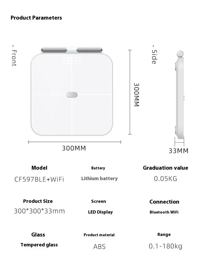 Eight-Electrode Electronic Weighing Scale