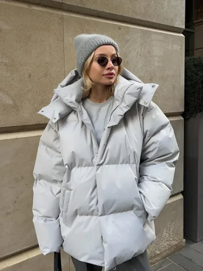 Fashion Coat With Removable Hood